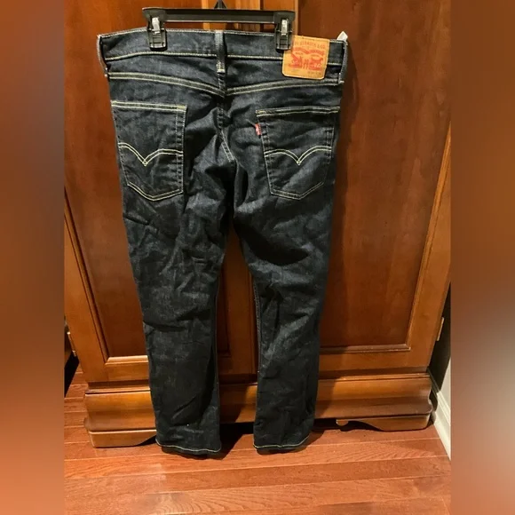 Levi’s 513 Men's Dark Blue Jeans size 34x30 - Picture 3 of 7